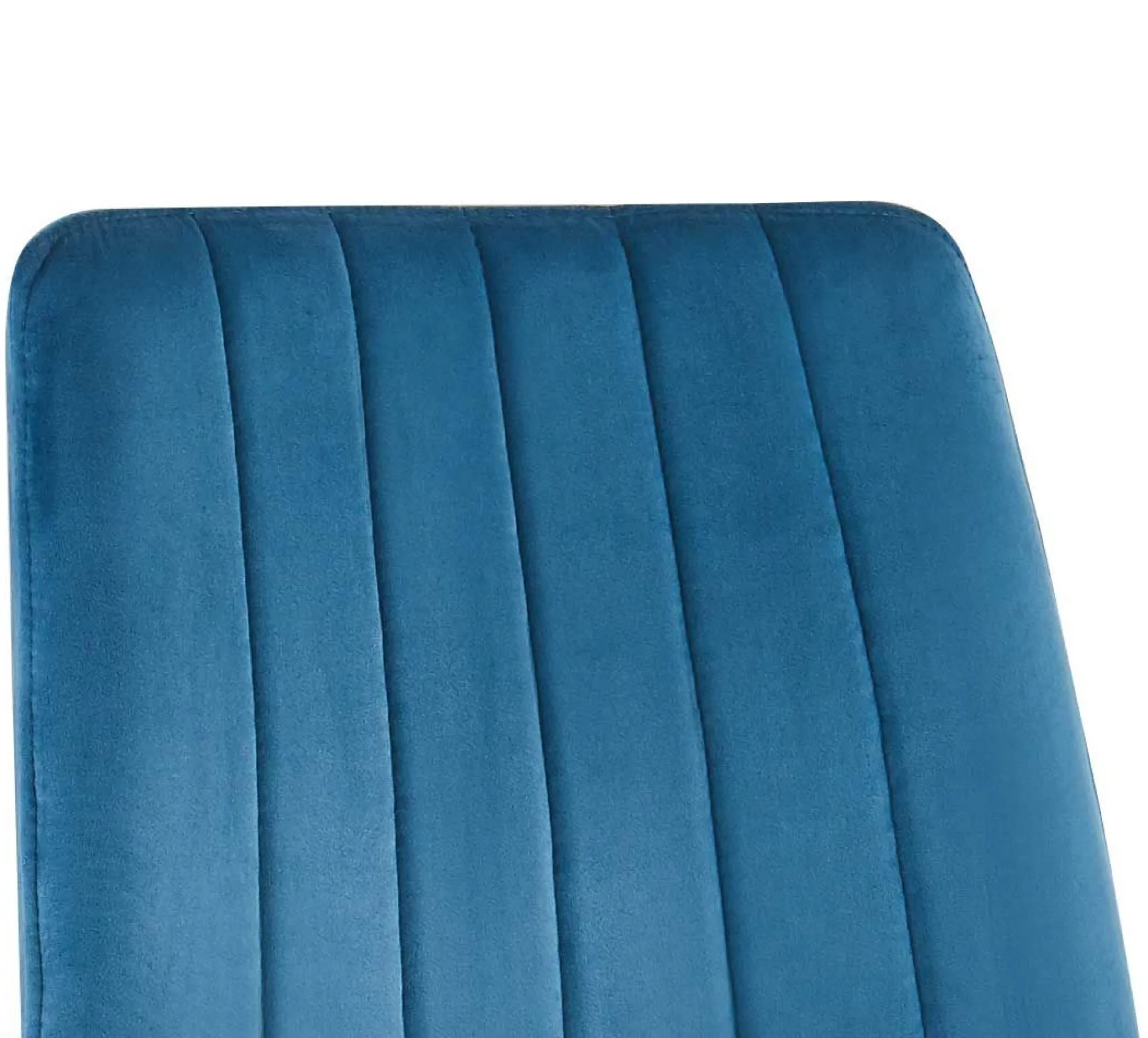 Stuhl Willie velours - blau/schwarz