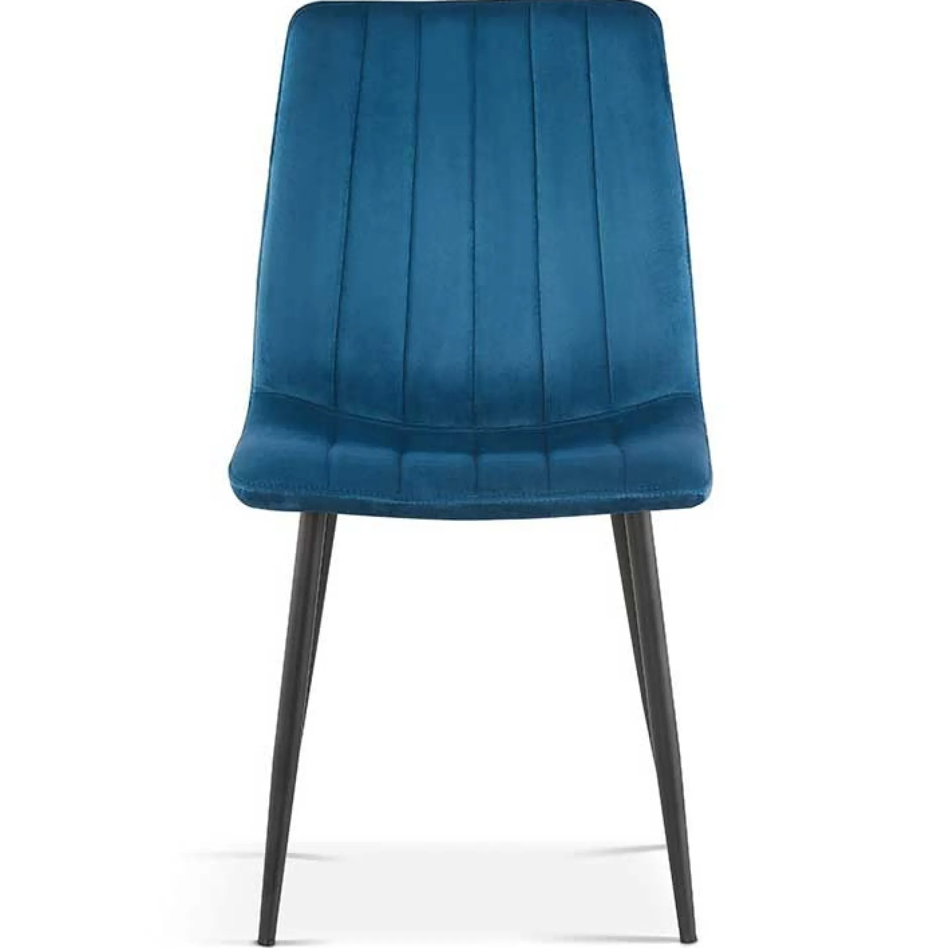 Stuhl Willie velours - blau/schwarz