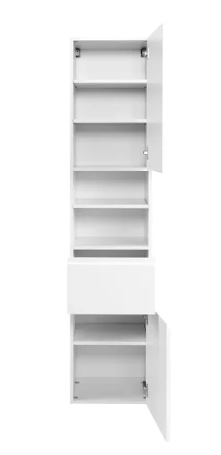 Säulenschrank Cardiff | 40 x 35 x 180 cm | Weiß