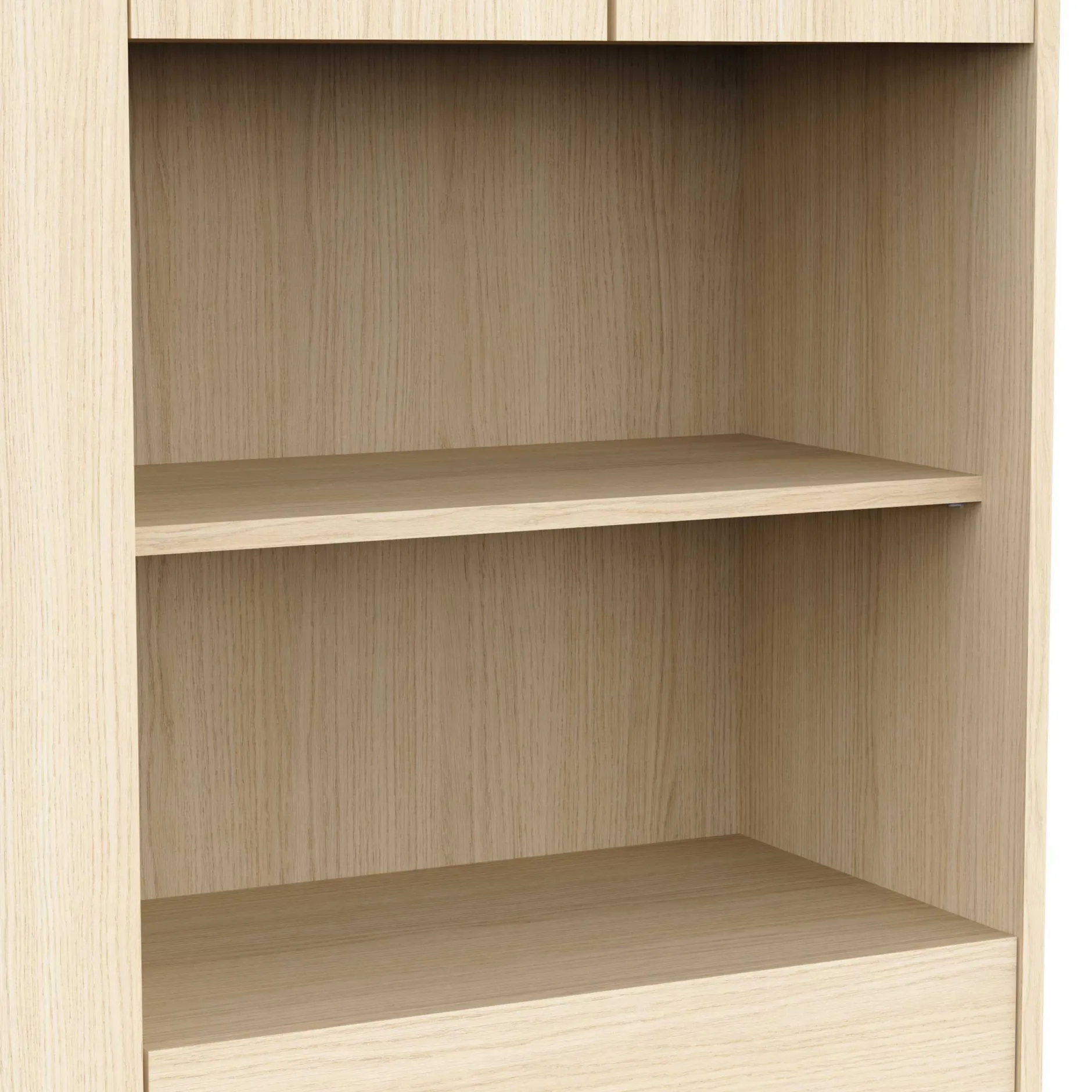 Säulenschrank Cougar - 84x33x185cm - 5 Türen und 1 Schublade - Eiche