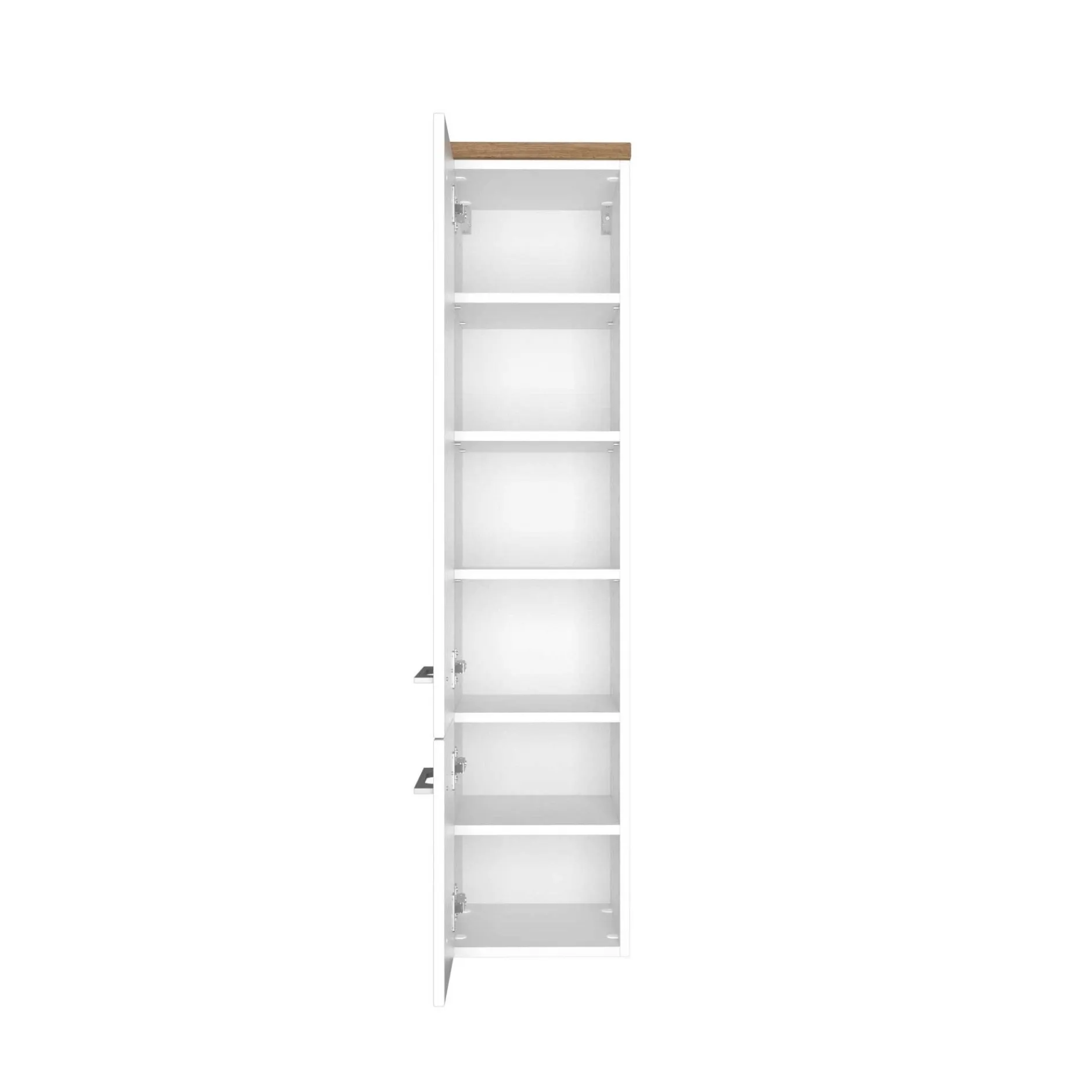 Säulenschrank Dasa mit 2 Türen - weiß