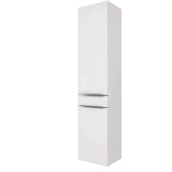 Säulenschrank Hansen 40cm 2 Türen und 1 Schublade - weiß