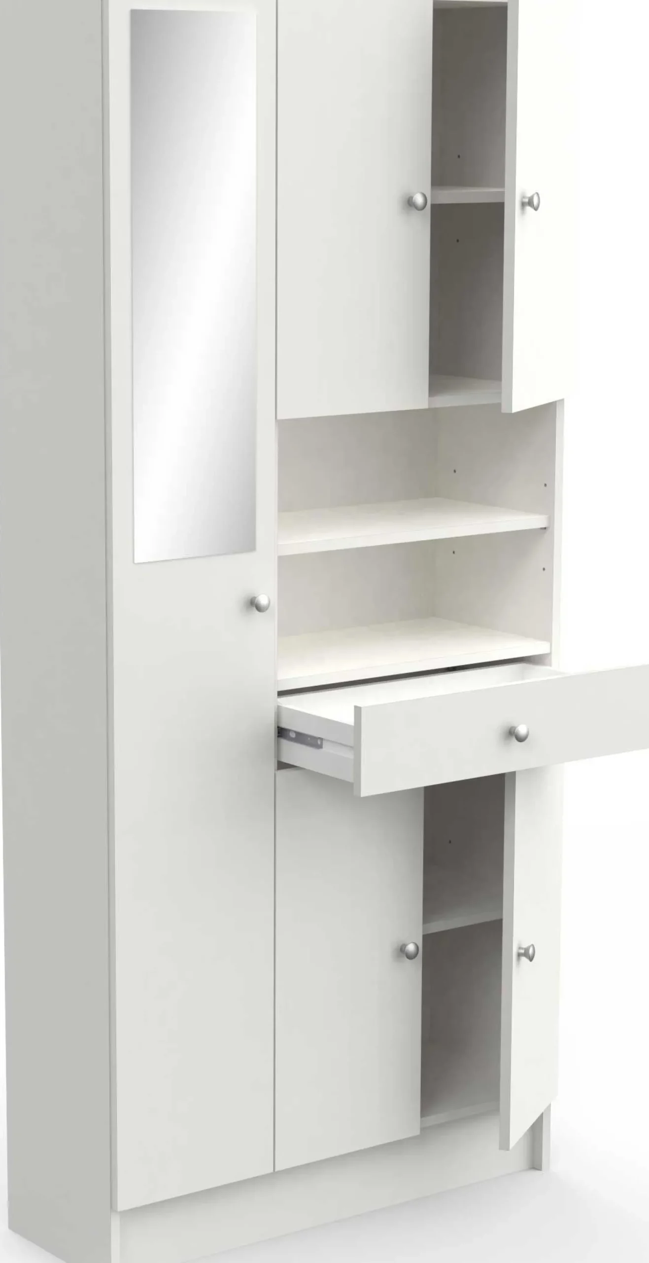 Säulenschrank Imogen-mattweiß
