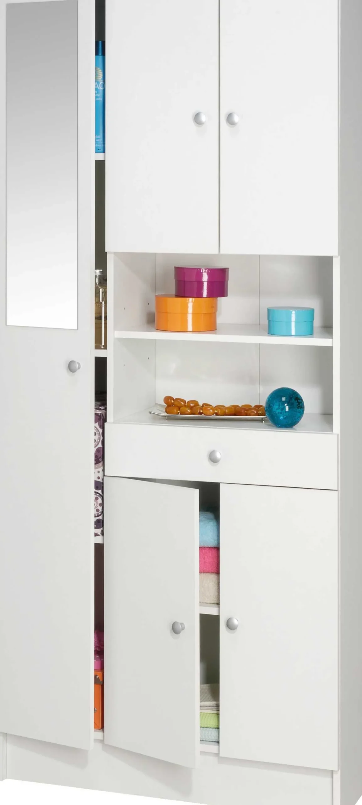 Säulenschrank Imogen-mattweiß