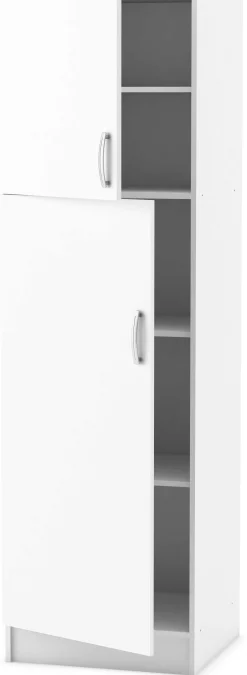 Säulenschrank Küche Nova | 60 x 56,6 x 204 cm | Weiß