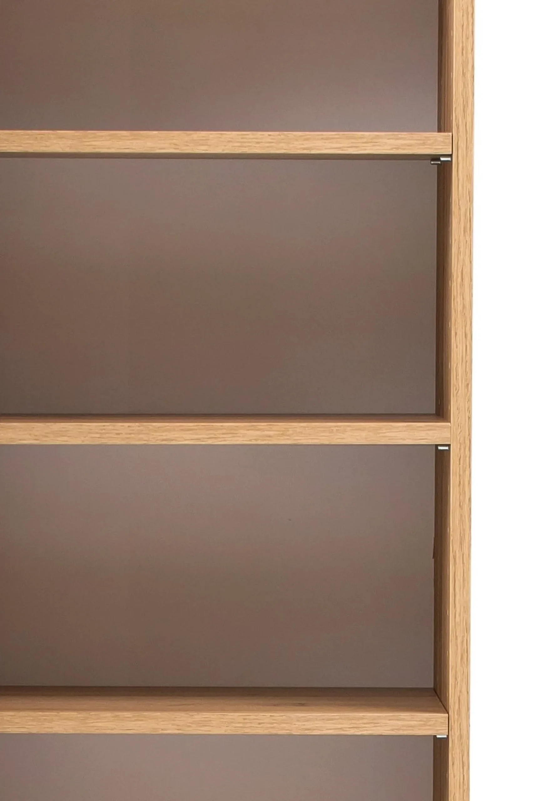 Säulenschrank Kornel/Luna 40cm 2 Türen und 1 Schublade - Eiche/mattgrau