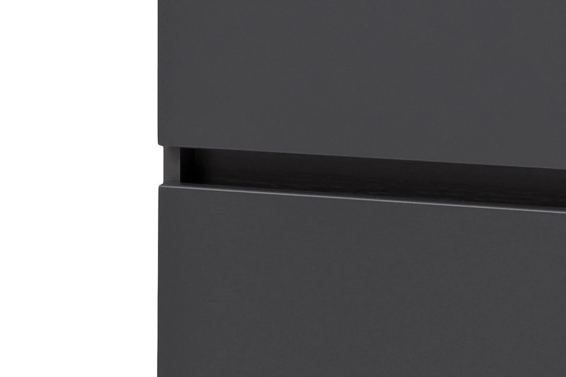 Säulenschrank Kornel/Pisca 40cm 2 Türen und 1 Schublade - graphitgrau