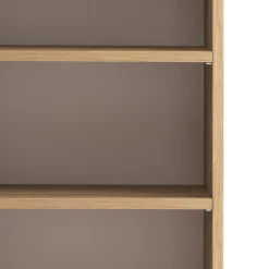 Säulenschrank Malvo 30cm 2 Türen und 1 Schublade - Eiche/schwarz