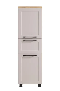 Säulenschrank Meran | 40 x 35 x 130 cm | Wandmontierbar | Farbe Kaschmir