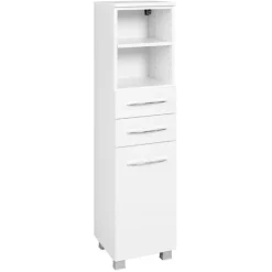 Säulenschrank Portofino | 30 x 35 x 117 cm | Weiß