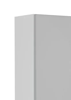Säulenschrank Ricca 50cm 4 Türen und 1 Schublade - weiß/hellgrau