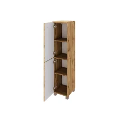 Säulenschrank Sefa 30cm 2 Türen - Eiche wotan
