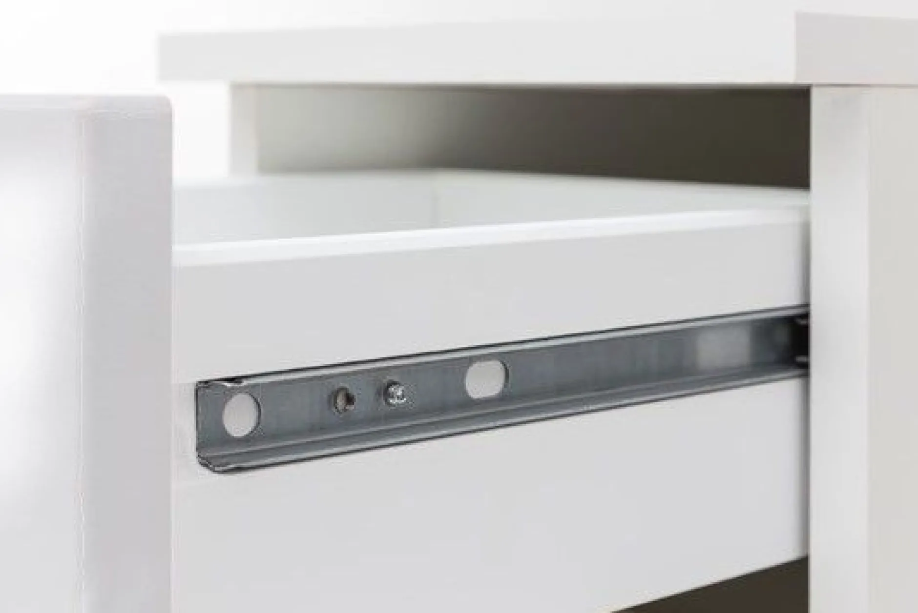 Säulenschrank Small 25cm 1 Schublade und 2 Türen - hochglanz-grau
