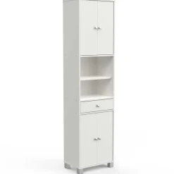 Säulenschrank Spa mattweiß