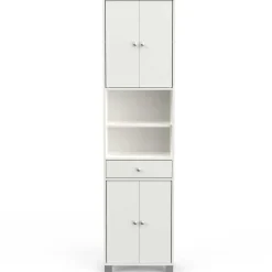 Säulenschrank Spa mattweiß