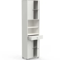 Säulenschrank Spa mattweiß