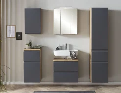 Säulenschrank Varese | 40 x 35 x 180 cm | Design Graphitgrau