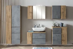 Säulenschrank Varese | 65 x 35 x 180 cm | Grau