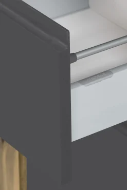 Säulenschrank Varese | 65 x 35 x 180 cm | Grau