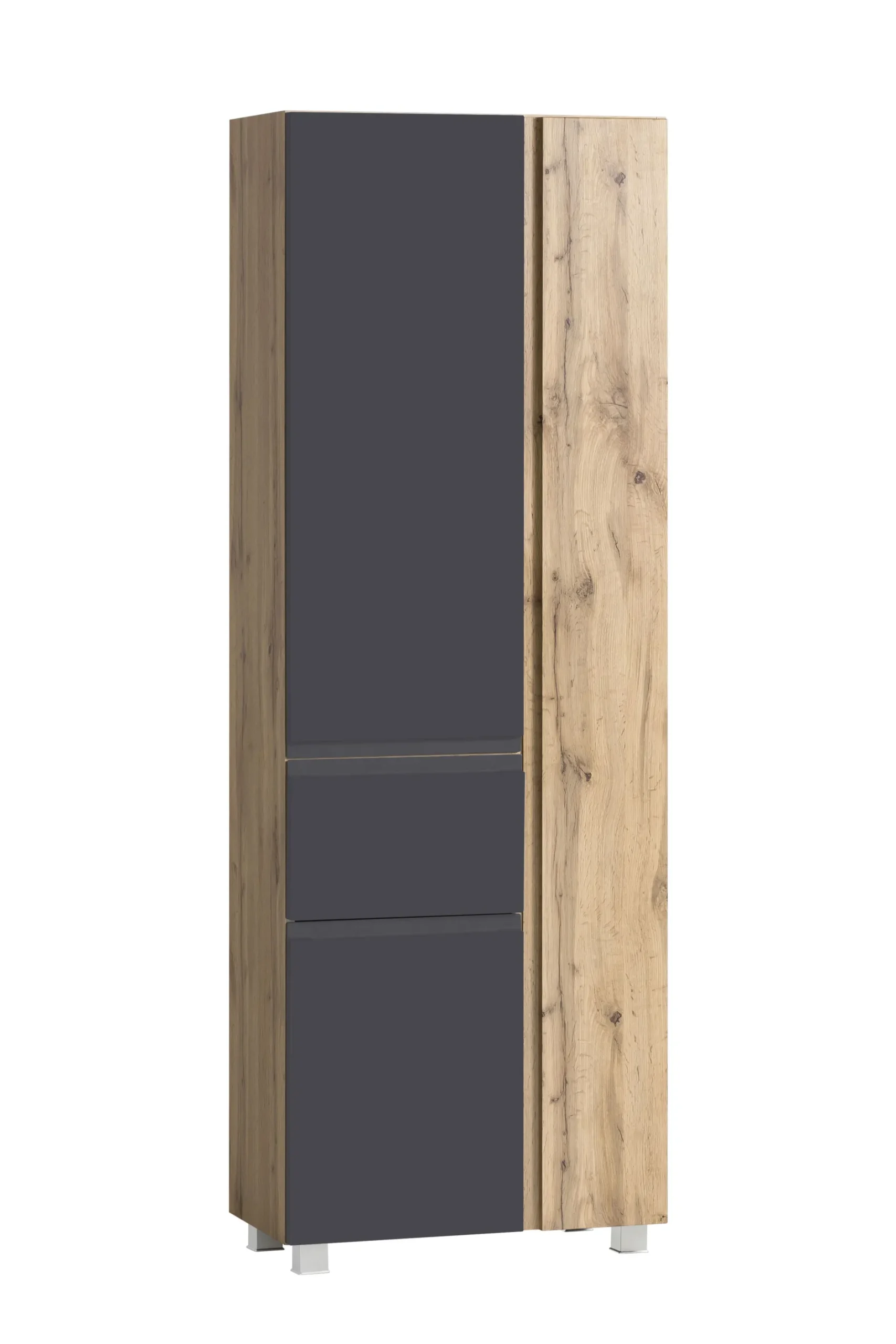 Säulenschrank Varese | 65 x 35 x 180 cm | Grau