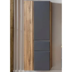 Säulenschrank Varese | 65 x 35 x 180 cm | Grau