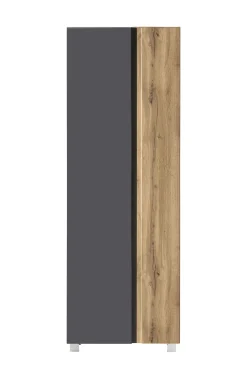 Säulenschrank Varese | 65 x 35 x 180 cm | Grau