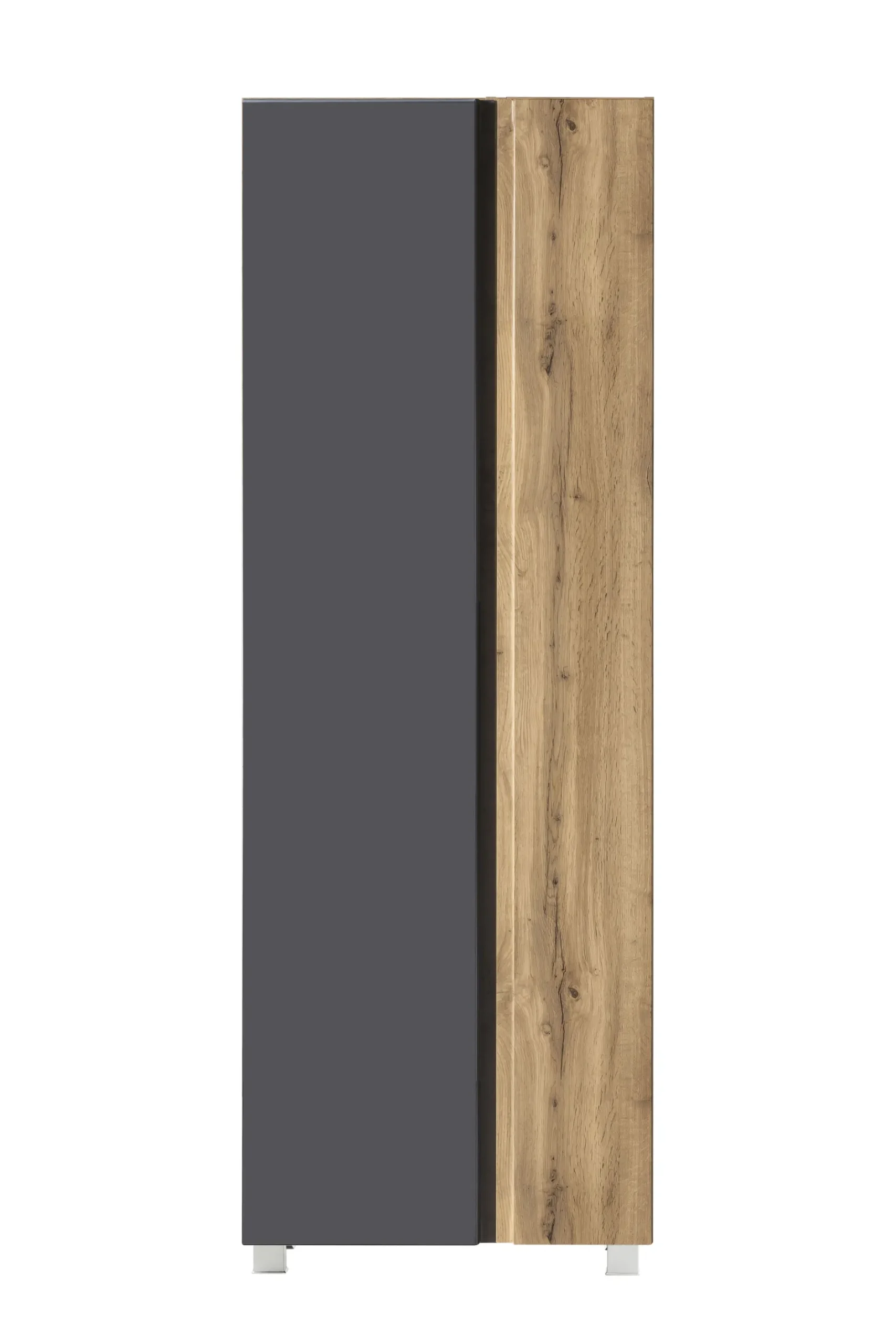 Säulenschrank Varese | 65 x 35 x 180 cm | Grau