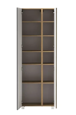 Säulenschrank Varese | 65 x 35 x 180 cm | Grau