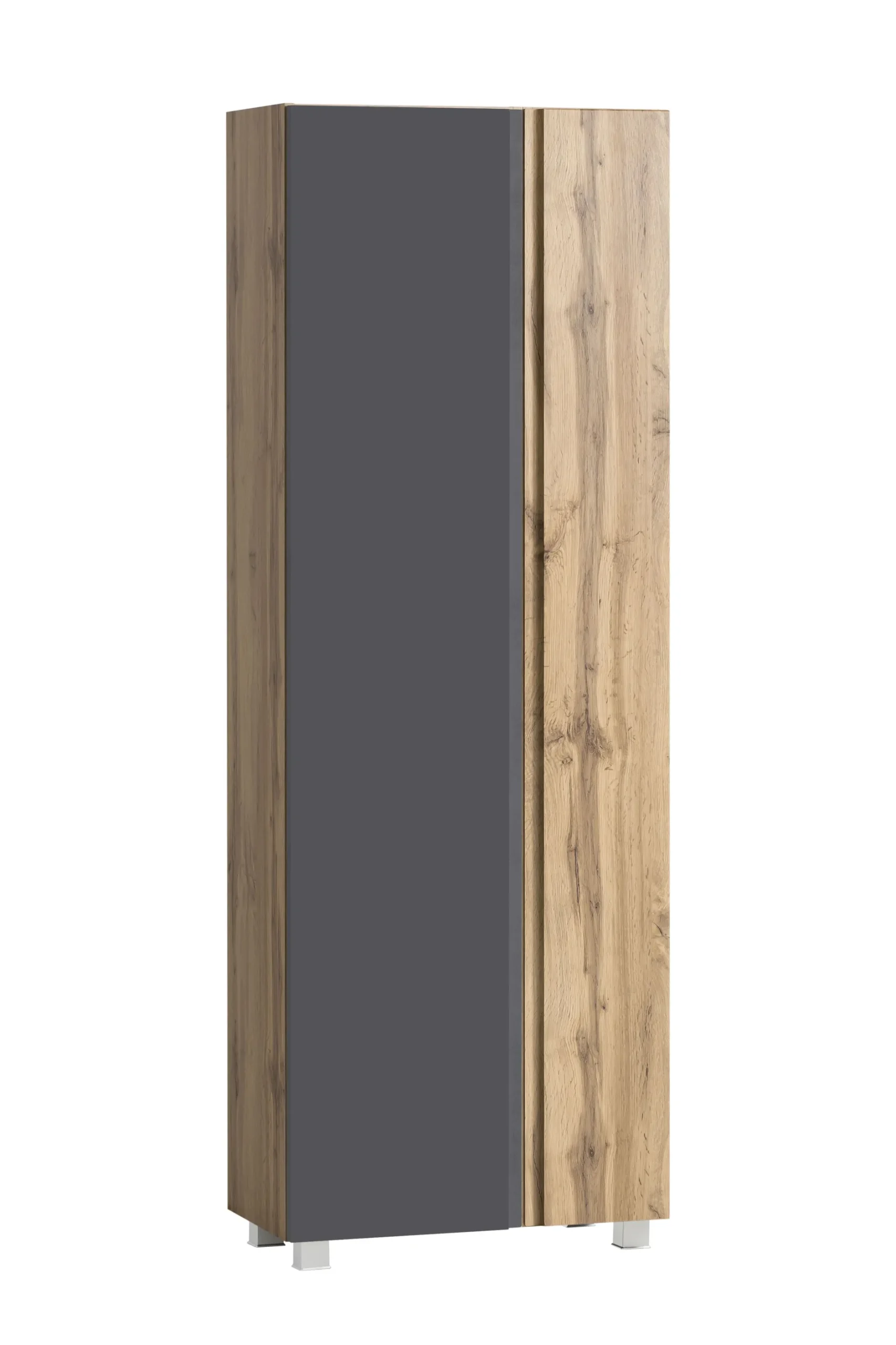 Säulenschrank Varese | 65 x 35 x 180 cm | Grau