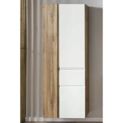 Säulenschrank Varese | 65 x 35 x 180 cm | Weiß