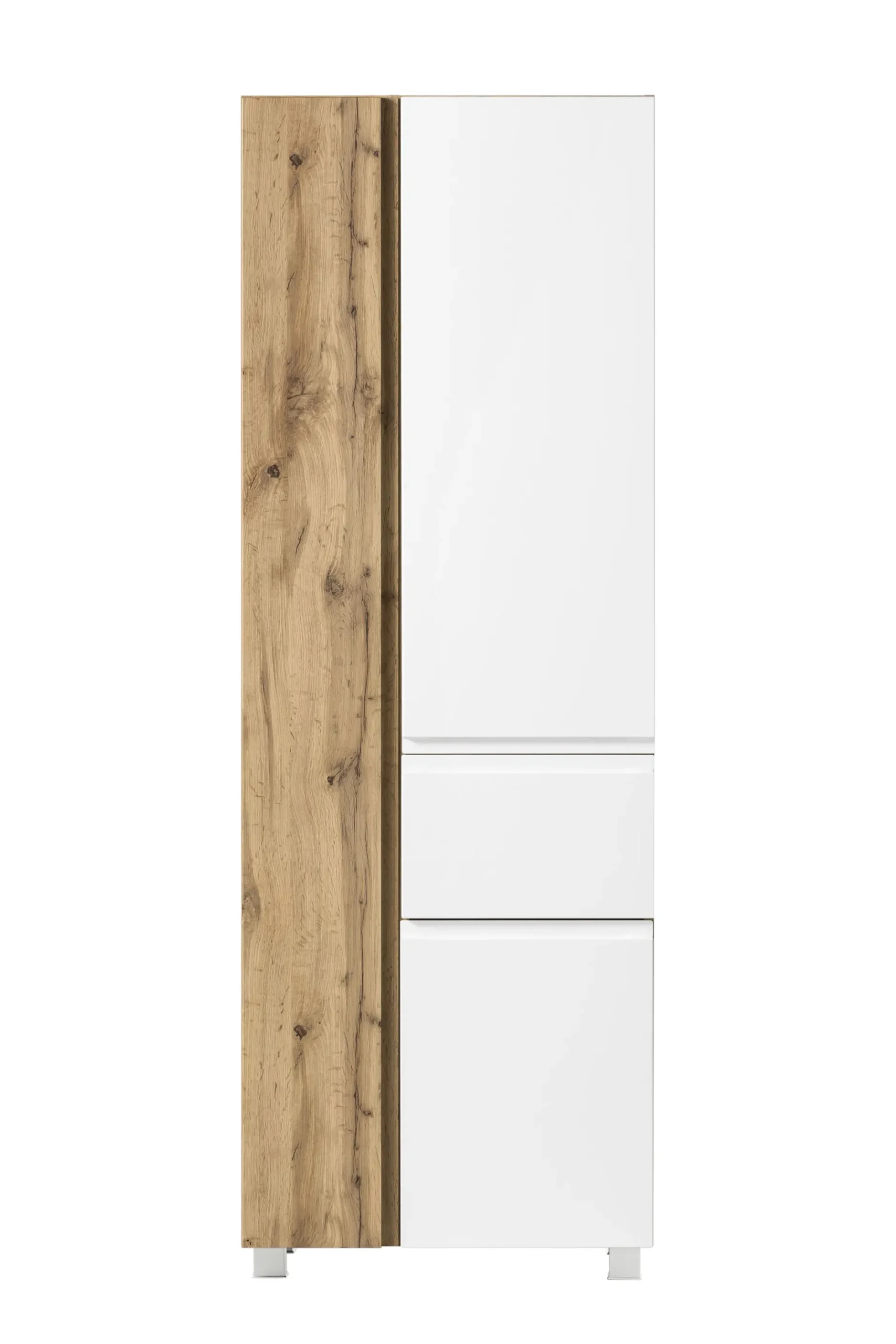Säulenschrank Varese | 65 x 35 x 180 cm | Weiß