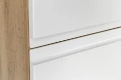 Säulenschrank Varese | 65 x 35 x 180 cm | Weiß