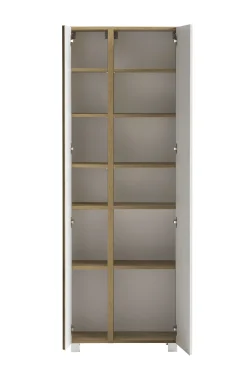 Säulenschrank Varese | 65 x 35 x 180 cm | Weiß