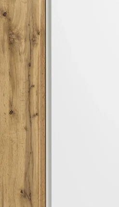 Säulenschrank Varese | 65 x 35 x 180 cm | Weiß