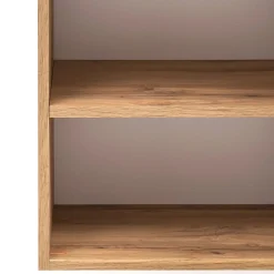 Säulenschrank Varese | 40 x 35 x 180 cm | Wotan Oak / weißes Design
