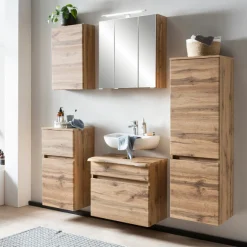 Säulenschrank Vikas 2 Türen - Eiche