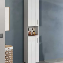 Säulenschrank Wons | 37 x 31 x 192 cm | weiß
