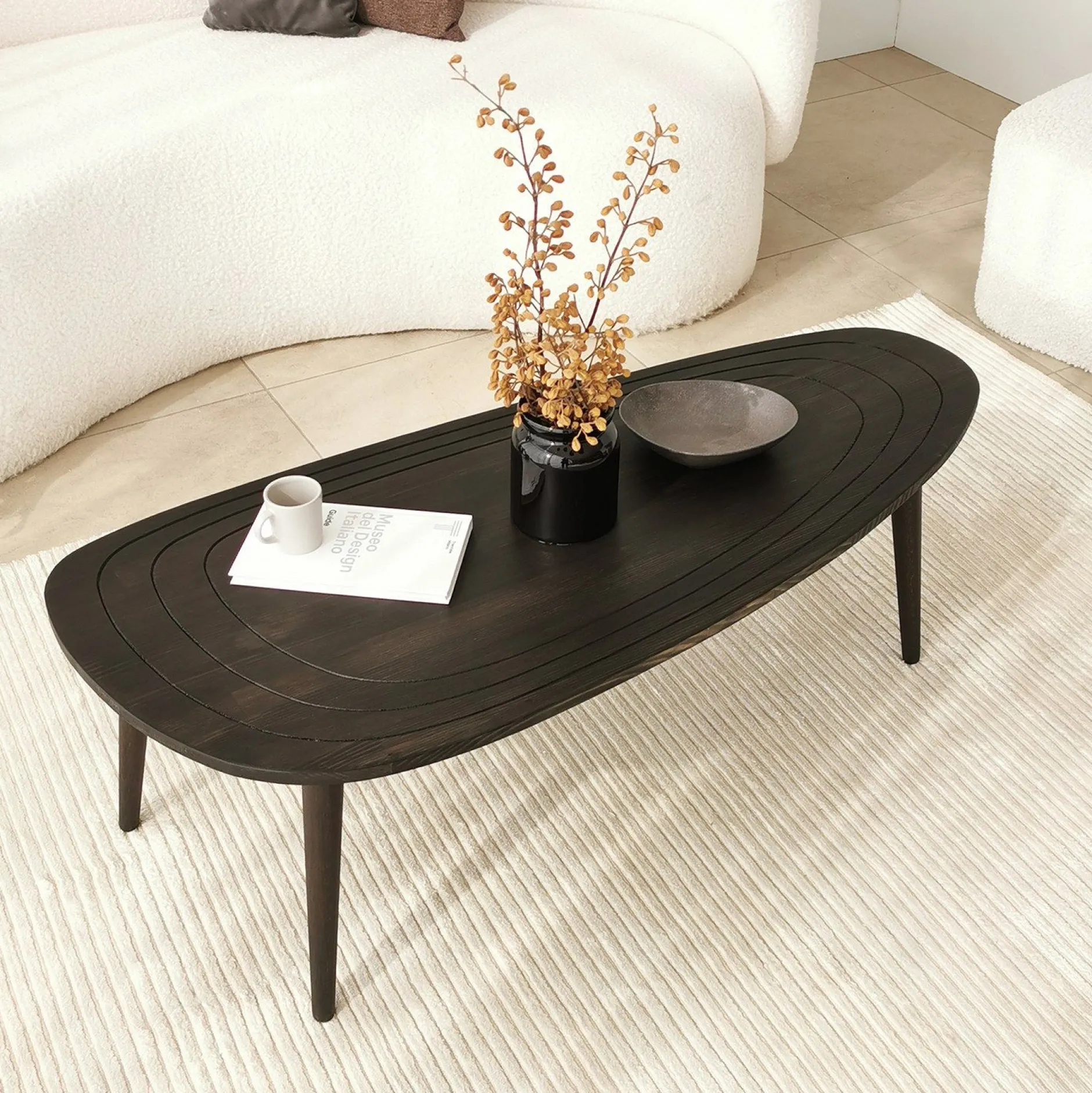 Sweet Couchtisch | Kiefernholz | Anthrazit