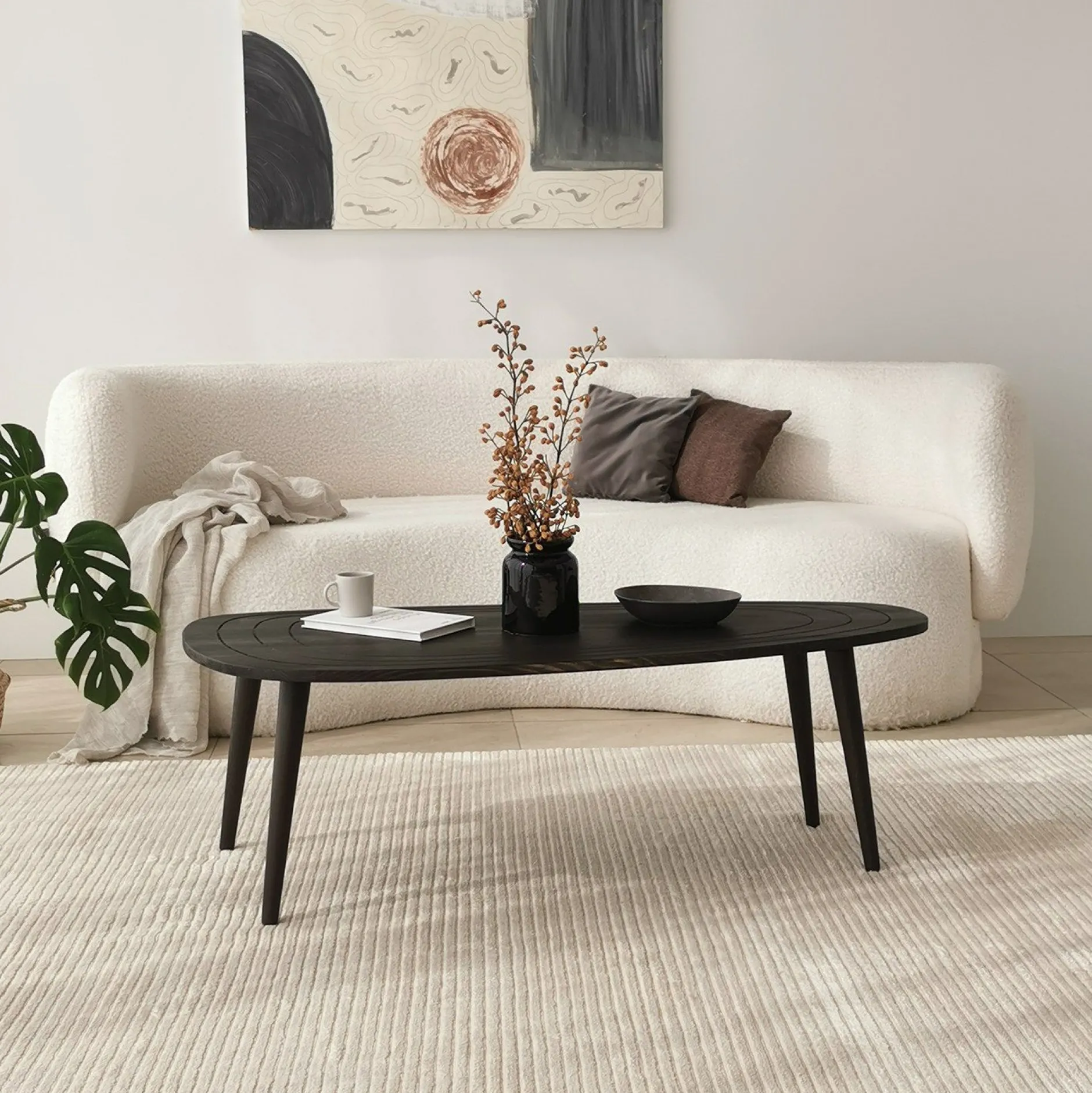 Sweet Couchtisch | Kiefernholz | Anthrazit