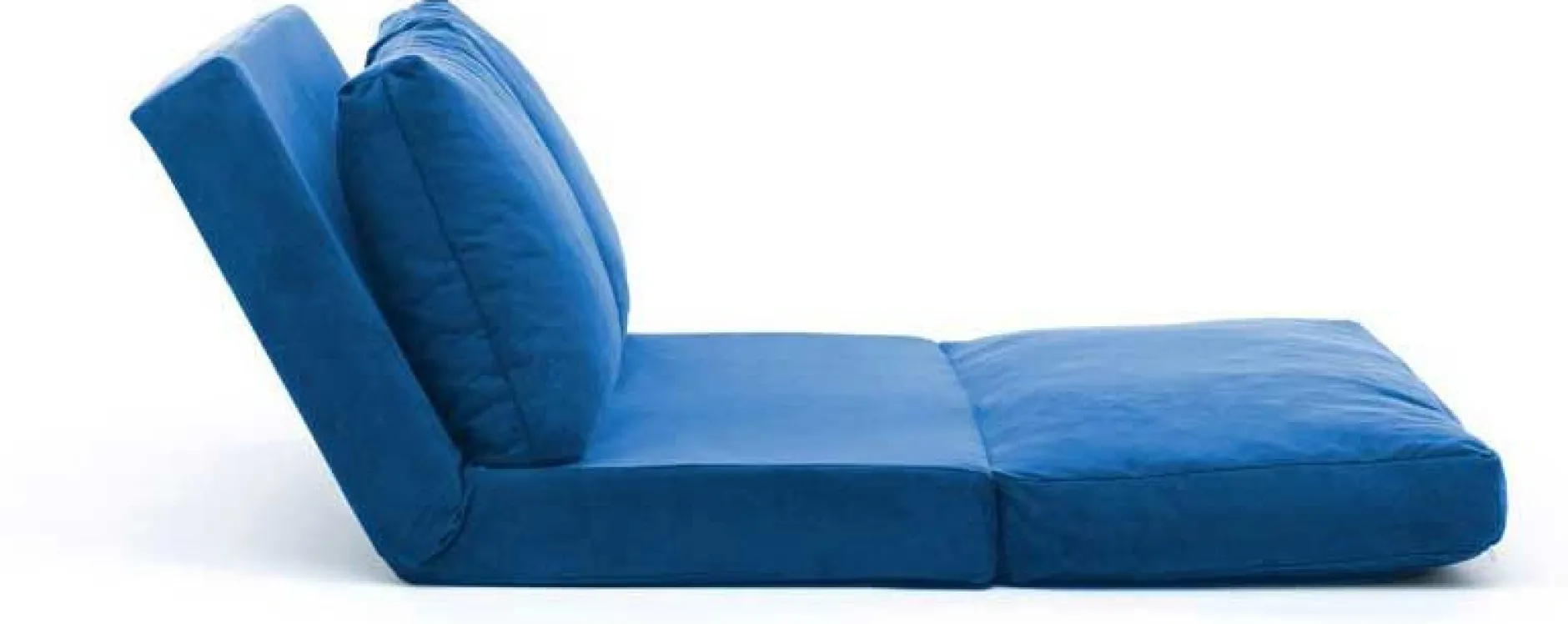 Taida 2-Sitzer-Schlafsofa | Metallrahmen | Blau