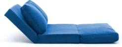 Taida 2-Sitzer-Schlafsofa | Metallrahmen | Blau