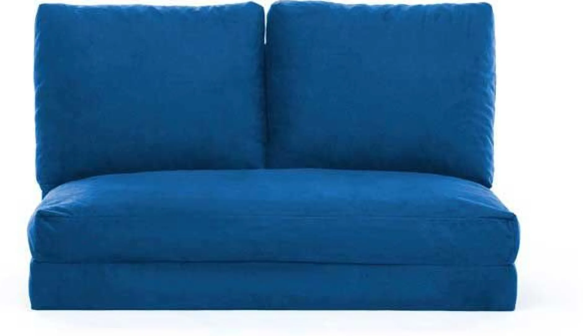 Taida 2-Sitzer-Schlafsofa | Metallrahmen | Blau