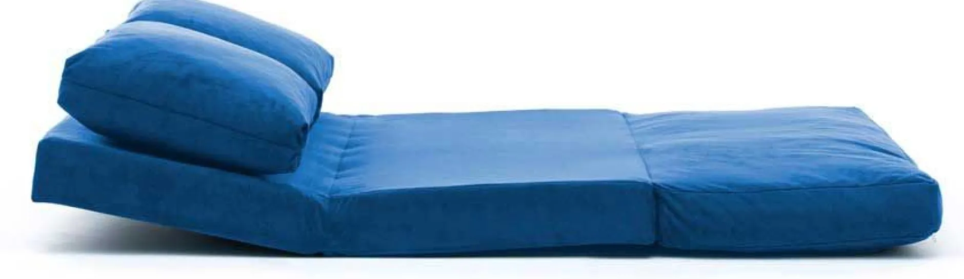 Taida 2-Sitzer-Schlafsofa | Metallrahmen | Blau