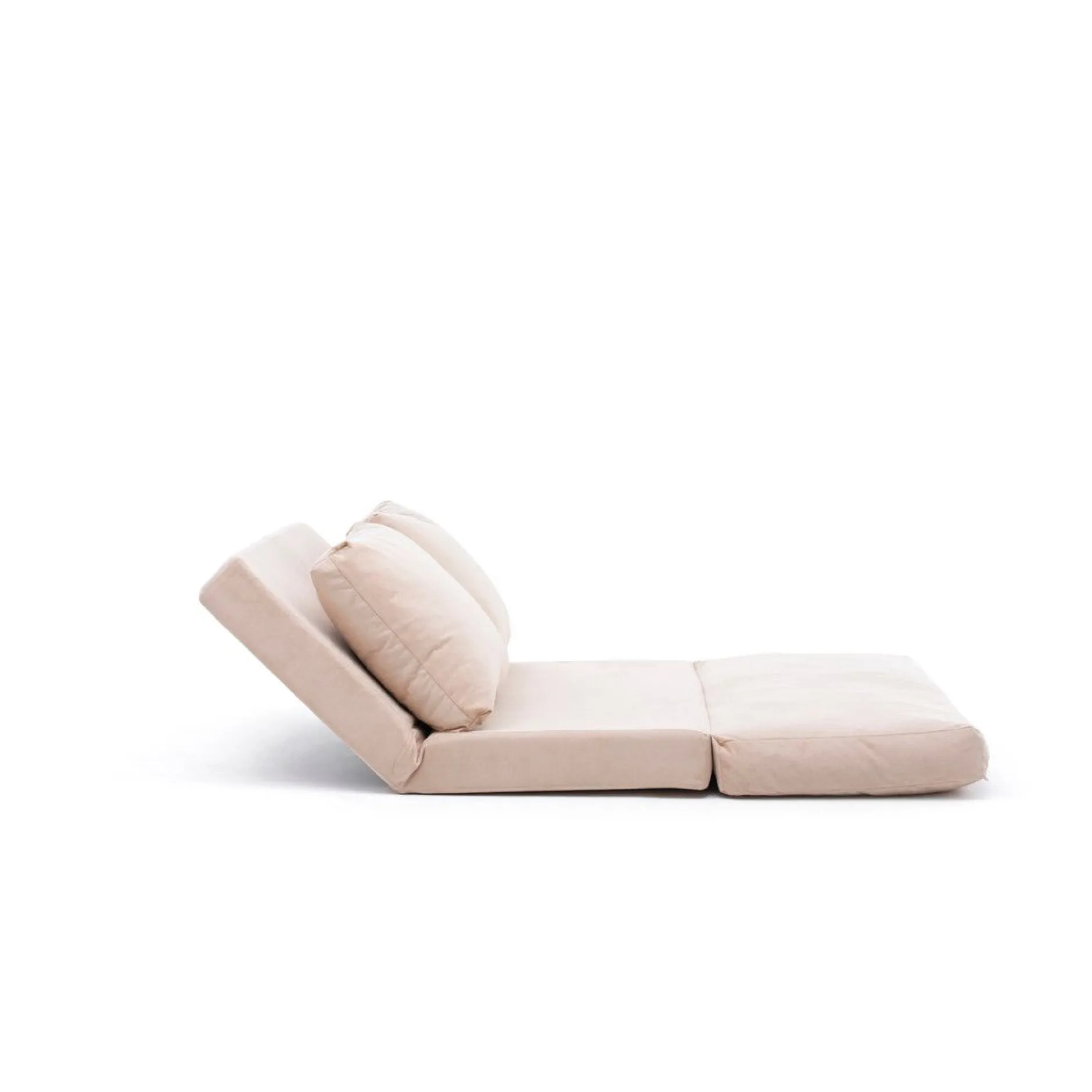 Taida 2-Sitzer-Schlafsofa | Metallrahmen | Creme