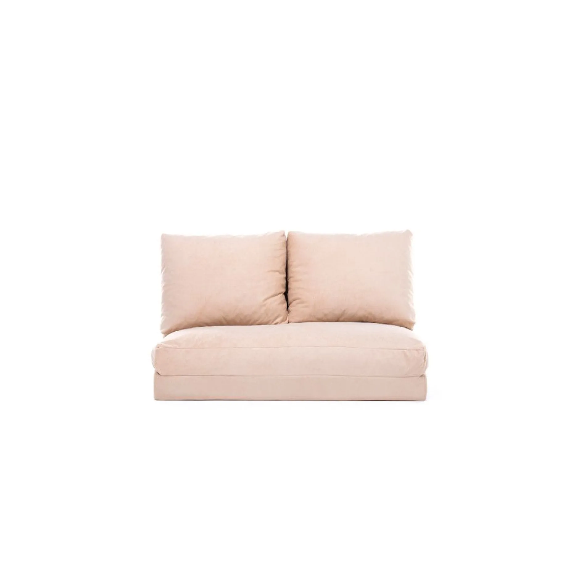 Taida 2-Sitzer-Schlafsofa | Metallrahmen | Creme