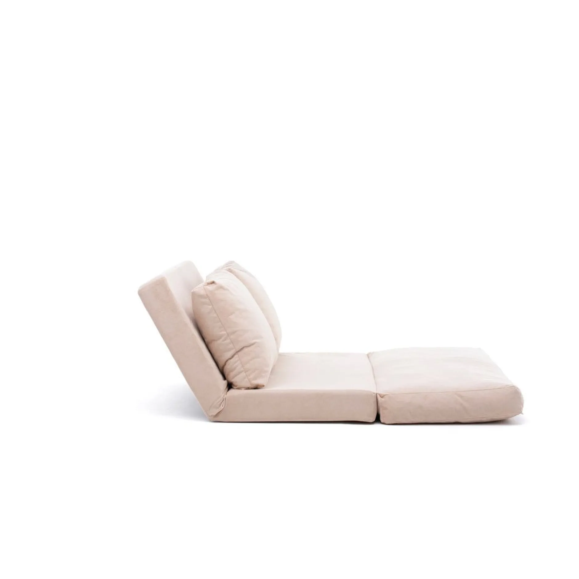 Taida 2-Sitzer-Schlafsofa | Metallrahmen | Creme