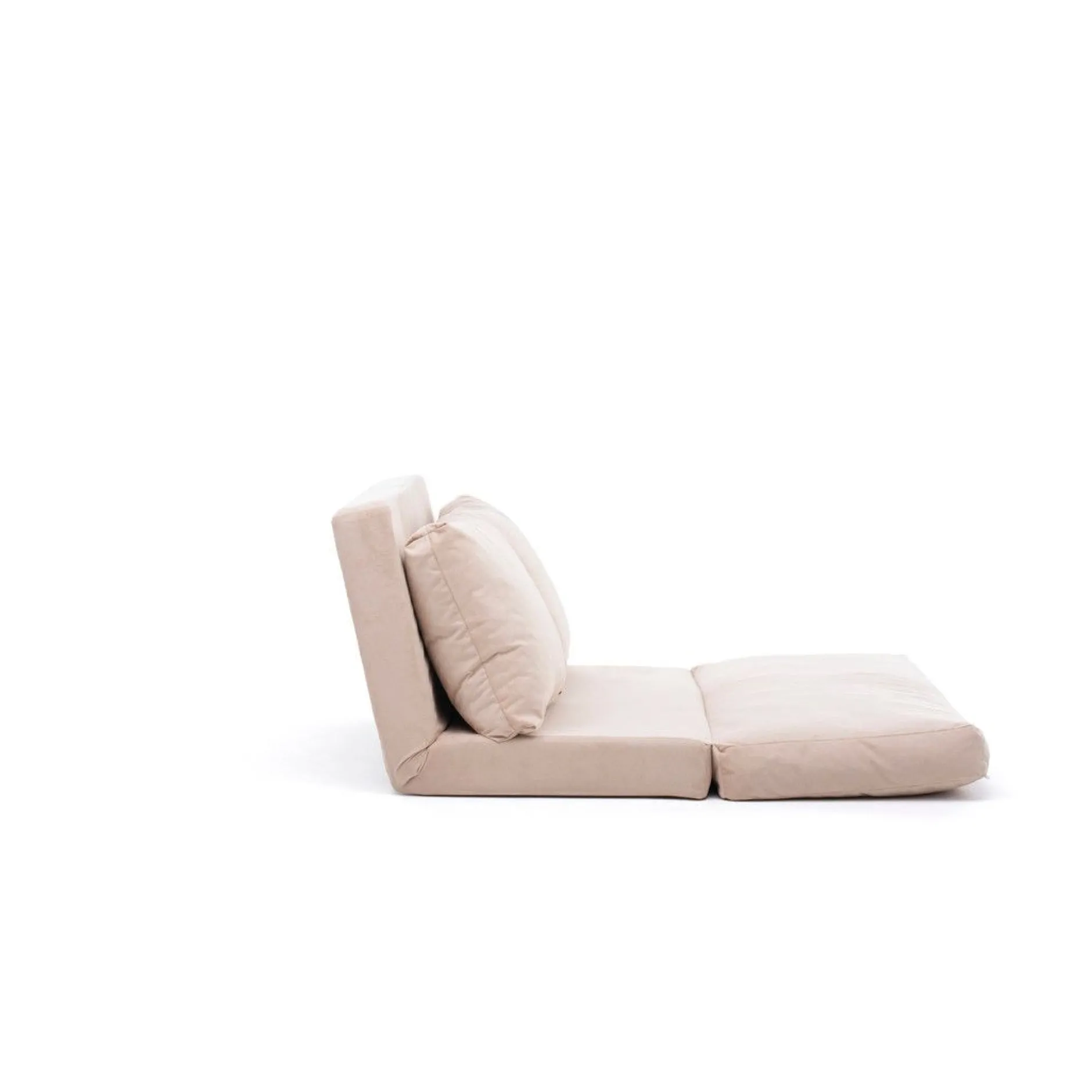 Taida 2-Sitzer-Schlafsofa | Metallrahmen | Creme