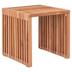 Teakholz Pego Beistelltisch - Natur 40x40x40 cm