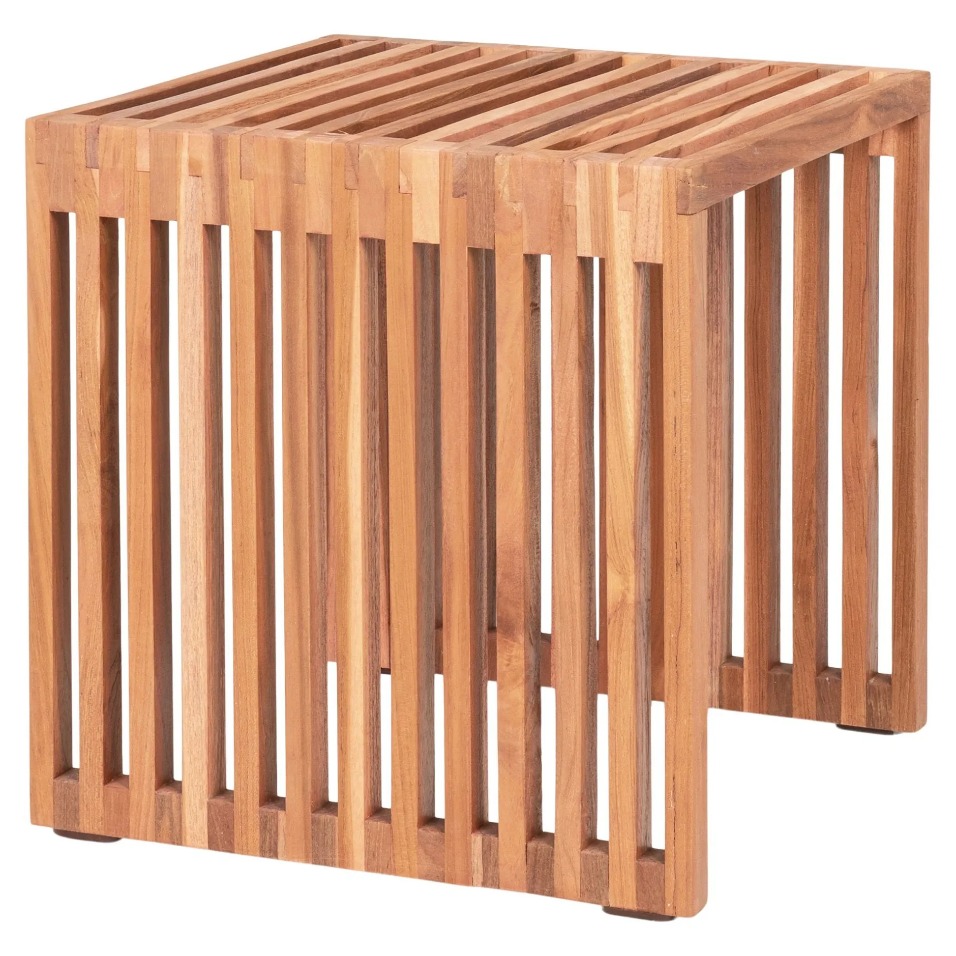 Teakholz Pego Beistelltisch - Natur 40x40x40 cm