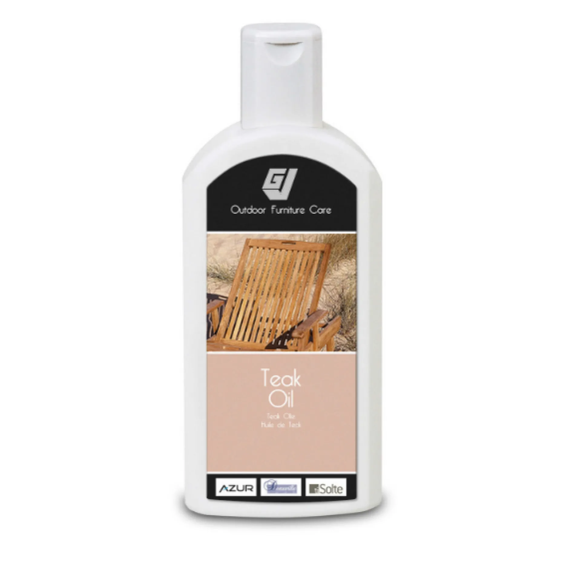 Teaköl Gescova - Pflegeöl 500 ml - Kunststoffflasche - WIT